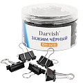 Зажим 25мм "Darvish" черный (48)