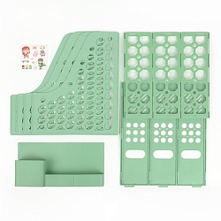 лоток вертикальный 3 отделения с горизонтальными отсеками оливковый