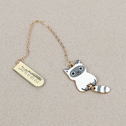 закладка металлическая "котик"