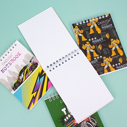 Блокнот 10*14см  60л  "Мальчикам" на гребне