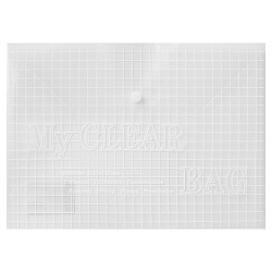 папка-конверт на кнопке а4 бесцветная 160мкм