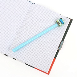 Блокнот 13,5*18 см 50л с замком "Racing Car" с ручкой