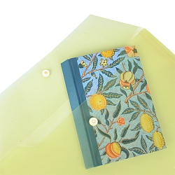 папка-конверт на кнопке а4 150мкм жёлтая