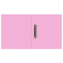папка с 2-мя кольцами 25мм 500мкм пастель розовая