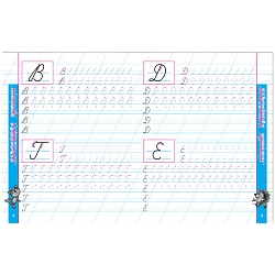 блестящие прописи а5+ 8л пишем красиво. прописные буквы  рб