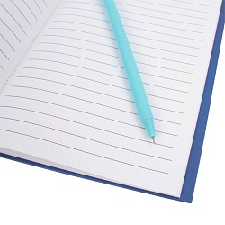 Блокнот 20,5*21 см  "Космос" с ручкой гелевой