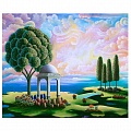 Алмазная живопись "Darvish" 40*50см  Ротонда под деревом