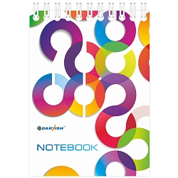 Блокнот 10*14см  60л  "Офис" на гребне