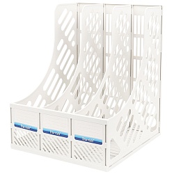 лоток вертикальный 3 отделения сборный белый