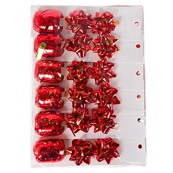 набор для оформления подарков красный 2 банта+лента5мм*10м