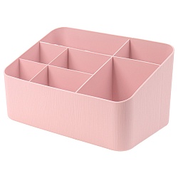 органайзер настольный пластиковый 7 отделений розовый