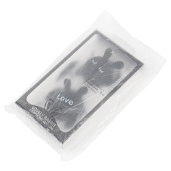 наушники "зайки" накладные проводные с микрофоном черные