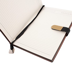 набор подарочный (ежедневник недатир.а5 с магнитной застежкой + ручка) чёрного цвета