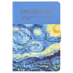 Блокнот 13*19см 112л "Звездная ночь" на магнитной застежке 