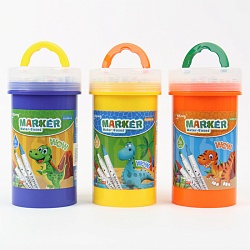 фломастеры 36цв  двухсторонние на водной основе