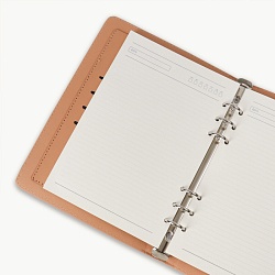 ежедневник а5 недатиров. 100л обложка кож.зам.на кольцах с магнитной застёжкой 