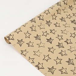 бумага упаковочная 3шт в наборе звёзды