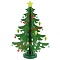 ёлочка 3d новогодняя деревянная зелёная