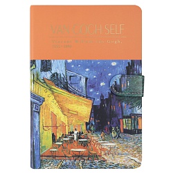 Блокнот 13*19см 112л "Ночное кафе" на магнитной застежке 