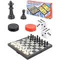 Шахматы, шашки, нарды пластиковые на магните 18*18см