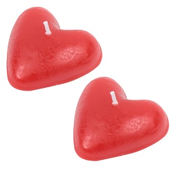свечи "сердце" 2шт  в наборе