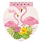 Блокнот A7  40л "Flamingo" на спирали