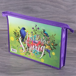 папка для тетрадей  а4 на молнии весенние птички