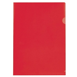 папка-уголок  а4 "brauberg" 0,10мм красная