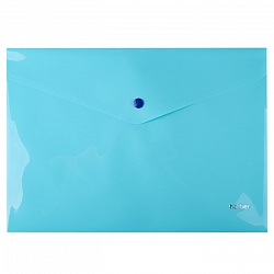 папка -конверт на кнопке а4 180мкм newtone pastel незабудка