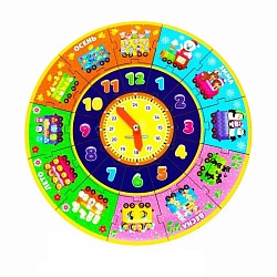 обучающая игра "часы-пазл. путешествие во времени"