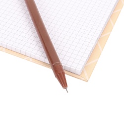 Блокнот 13*18см 50л в клетку + ручка "Капибара"