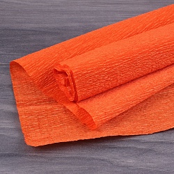 бумага гофрированная поделочная 50*200см морковная "darvish"