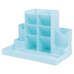 органайзер-трансформер настольный пластиковый 5 предметов голубой