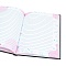 книжка записная  а5  80л "pink & black" 7бц, твин-лак
