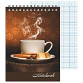 Блокнот 13*18см  48л "Кофе" на гребне