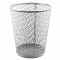 стакан металлический для  канцелярских принадлежностей  серый, черный (конус)