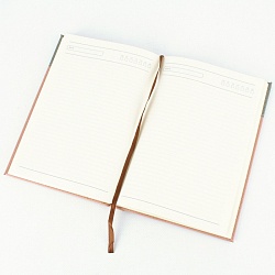 ежедневник 14*20,5см недатиров. 192л  обложка кожзам  2-х цв 