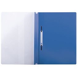 папка-скоросшиватель с перфорацией а4 "brauberg" 180мкм синяя