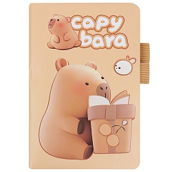 Блокнот 11*16см 80л "Капибара" в клетку