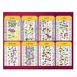 набор карточек к электровикторинам. "я читаю, я считаю"