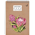Скетчпад А5 40л Flower  евроспираль бумага 120г/м2