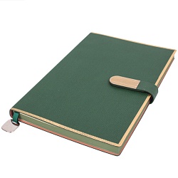 набор подарочный (ежедневник недатир.а5 с магнитной застежкой + ручка) зеленого цвета