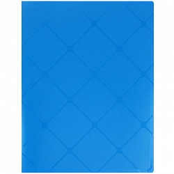 папка с зажимом и карманом а4 diamond синяя
