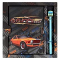 Блокнот 13,5*18 см 50л с замком "Speed Racing" с ручкой