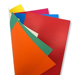 картон цветной двухсторонний мелованный  а4  7л. 7цв. "весёлый жираф"