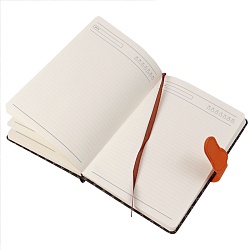 ежедневник а5 недатиров. 120л  обложка кож.зам. на застёжке