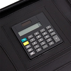 папка бизнес-органайзер к/з 33х25см +калькулятор+блок а4,рыжего цвета