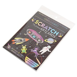 гравюра-раскраска космос