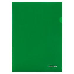 папка-уголок а4 180мкм, цвет ярко-зелёный