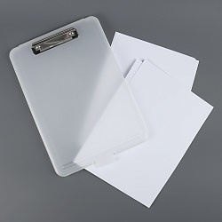 папка для документов а4 с зажимом белая